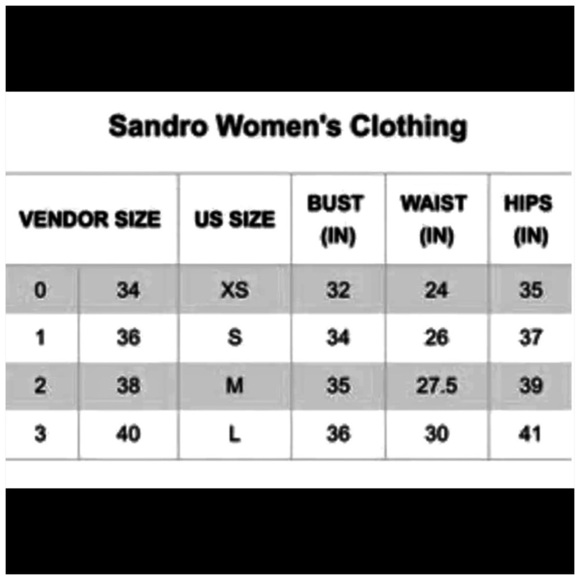 SANDRO PARIS Black Deep V Neck Sleeveless high low dress Sz. Medium - Picture 16 of 16